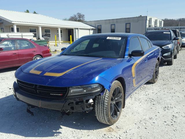 2C3CDXCT5JH163955 - 2018 DODGE CHARGER R/ BLUE photo 2