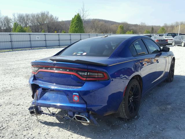 2C3CDXCT5JH163955 - 2018 DODGE CHARGER R/ BLUE photo 4