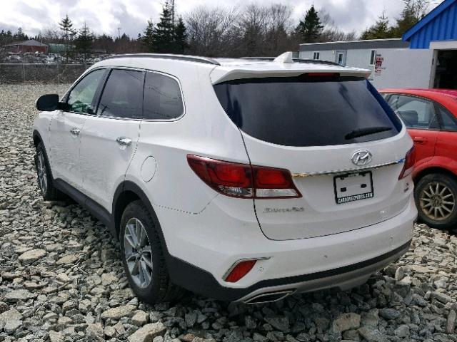 KM8SNDHF9HU184283 - 2017 HYUNDAI SANTA FE S WHITE photo 3