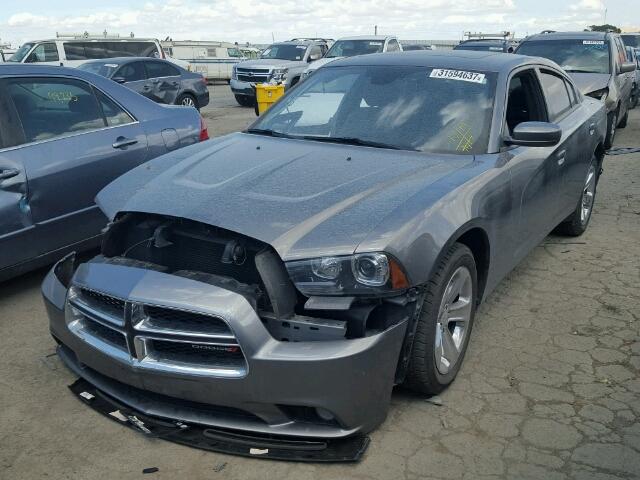 2C3CDXHG8CH226268 - 2012 DODGE CHARGER SX GRAY photo 2