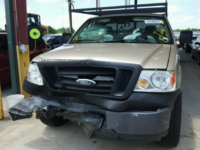 1FTRF12257KC21411 - 2007 FORD F150 GOLD photo 9