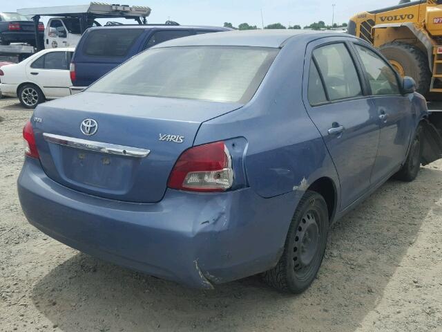 JTDBT923884018293 - 2008 TOYOTA YARIS BLUE photo 4