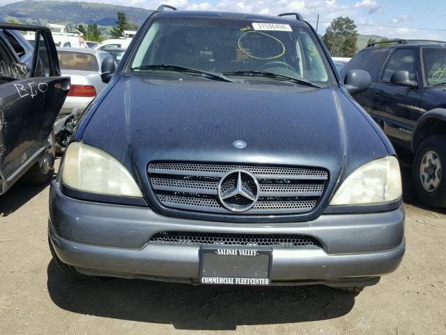 4JGAB54E8XA124079 - 1999 MERCEDES-BENZ ML320 BLUE photo 9