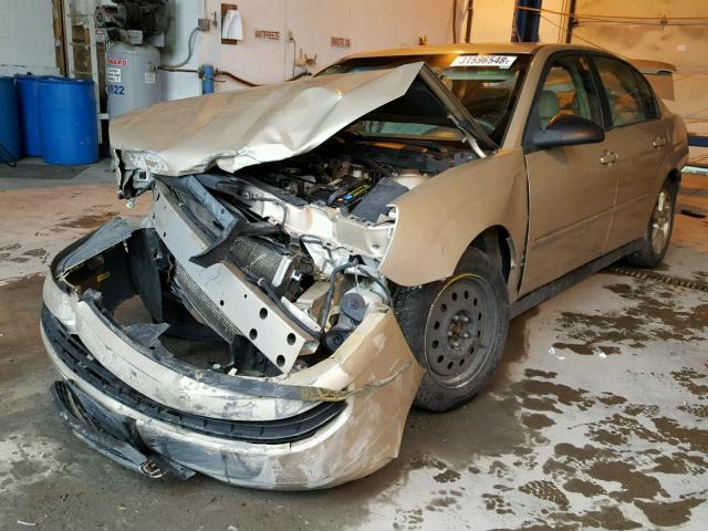 1G1ZT54875F192980 - 2005 CHEVROLET MALIBU LS ბეჟი ფოტო 2
