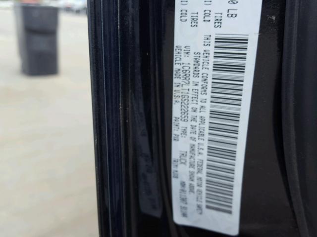 1C6RR7LT1GS222659 - 2016 RAM 1500 SLT შავი ფოტო 10