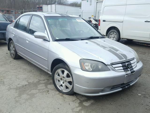 1HGES26712L048335 - 2002 HONDA CIVIC EX SILVER photo 1