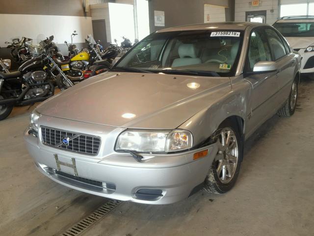 YV1TS59H141374334 - 2004 VOLVO S80 2.5T SILVER photo 2