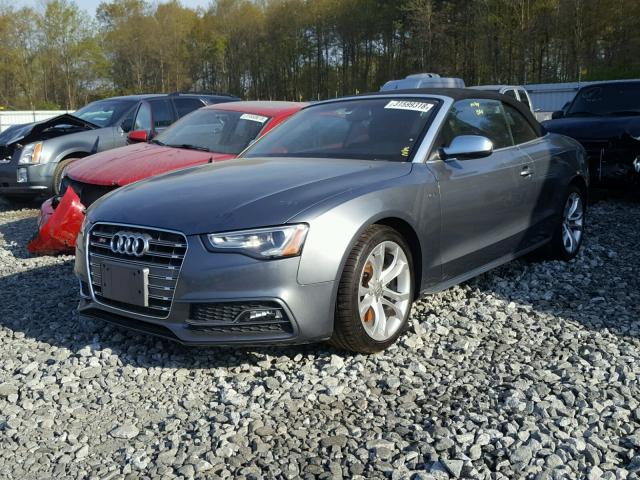 WAUVGAFH2DN007574 - 2013 AUDI S5 PRESTIG GRAY photo 2