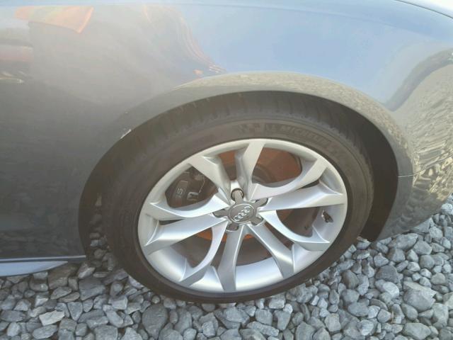 WAUVGAFH2DN007574 - 2013 AUDI S5 PRESTIG GRAY photo 9