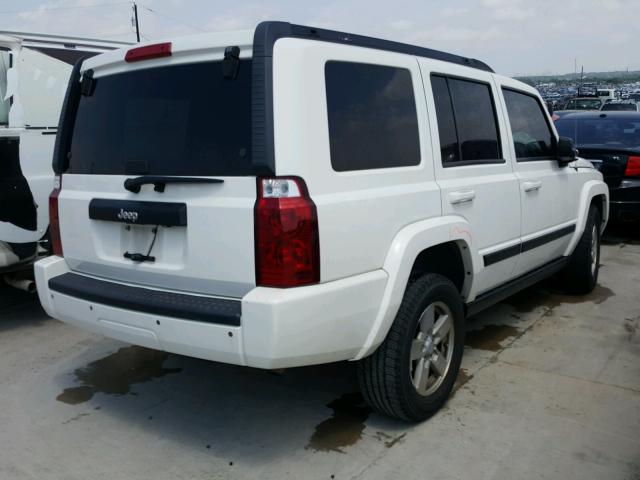 1J8HH48K58C185559 - 2008 JEEP COMMANDER WHITE photo 4