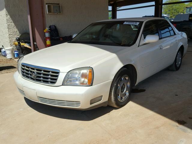 1G6KE57Y81U136697 - 2001 CADILLAC DEVILLE DH WHITE photo 2