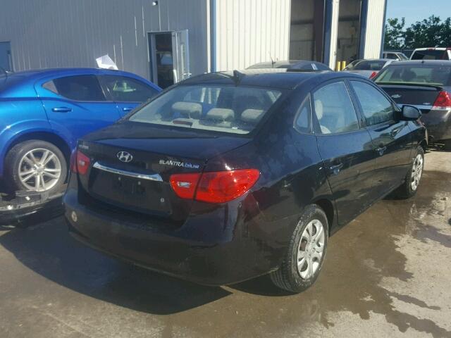 KMHDU4AD8AU920771 - 2010 HYUNDAI ELANTRA BL BLACK photo 4