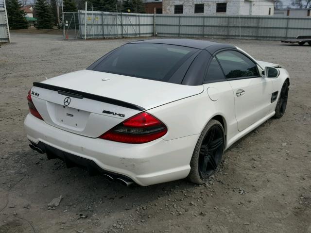 WDBSK70F49F152386 - 2009 MERCEDES-BENZ SL 63 AMG WHITE photo 4