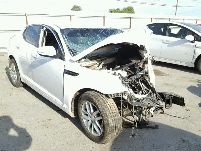 KNAGM4A78D5377221 - 2013 KIA OPTIMA LX WHITE photo 1