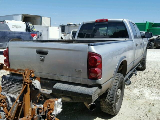 1D7KS28C47J568811 - 2007 DODGE RAM 2500 S SILVER photo 4