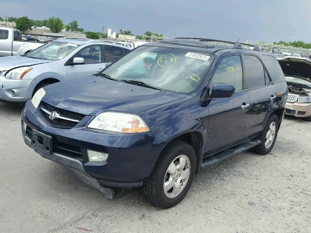 2HNYD18293H533851 - 2003 ACURA MDX BLUE photo 2