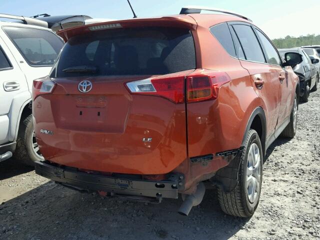 JTMZFREV4FD074439 - 2015 TOYOTA RAV4 LE ORANGE photo 4