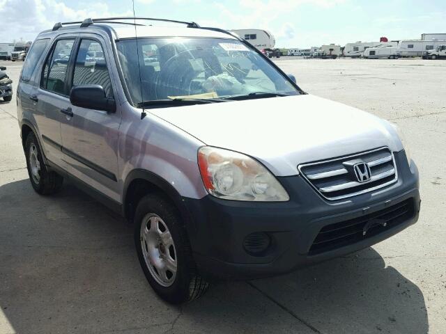 SHSRD78515U324824 - 2005 HONDA CR-V LX SILVER photo 1