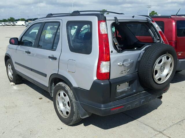 SHSRD78515U324824 - 2005 HONDA CR-V LX SILVER photo 3