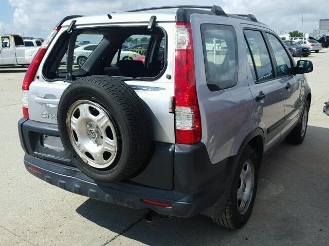 SHSRD78515U324824 - 2005 HONDA CR-V LX SILVER photo 4