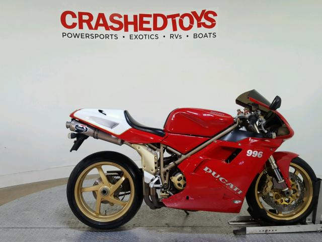 ZDM1SB5T3XB003250 - 1999 DUCATI 996 S RED photo 1