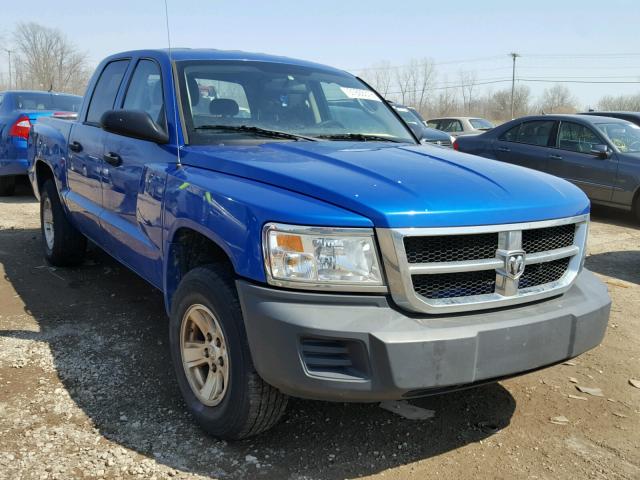 1D7HE38K58S506375 - 2008 DODGE DAKOTA SXT BLUE photo 1