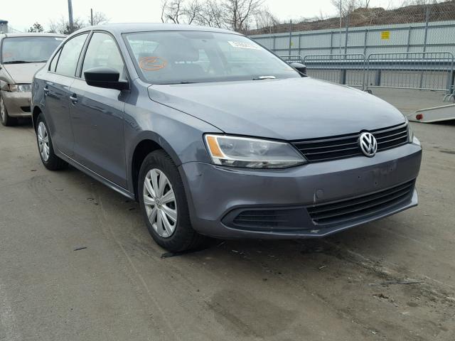 3VW2K7AJ9EM428332 - 2014 VOLKSWAGEN JETTA BASE GRAY photo 1