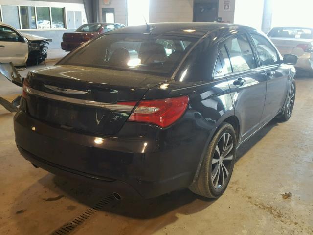 1C3CCBHG3CN306770 - 2012 CHRYSLER 200 S BLACK photo 4