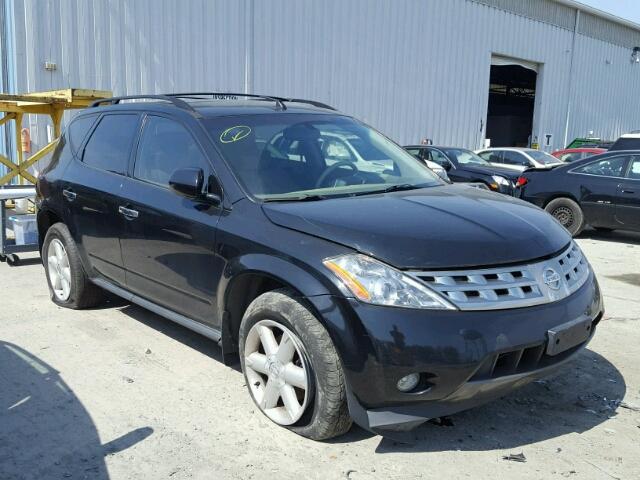 JN8AZ08W64W330171 - 2004 NISSAN MURANO SL BLACK photo 1