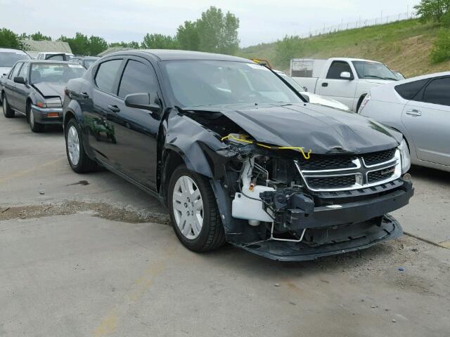 1C3CDZAB3EN182734 - 2014 DODGE AVENGER SE BLACK photo 1