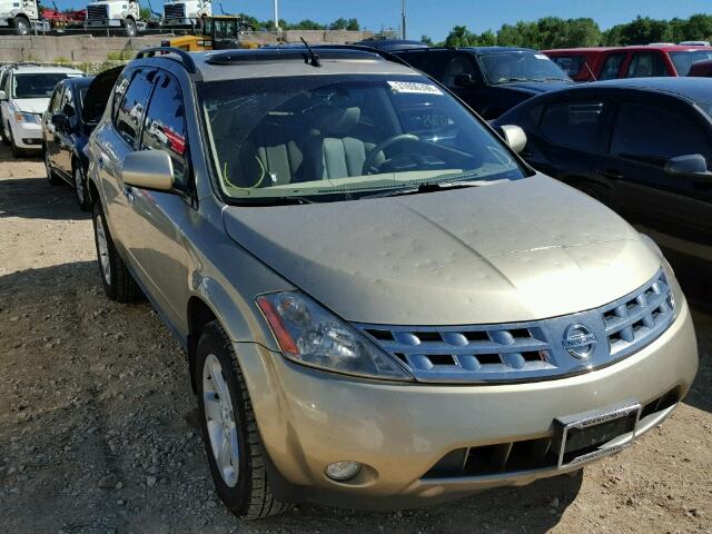 JN8AZ08W55W440906 - 2005 NISSAN MURANO SL GOLD photo 1