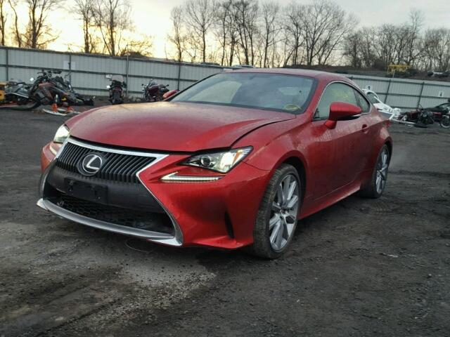 JTHHE5BC5F5008226 - 2015 LEXUS RC 350 RED photo 2