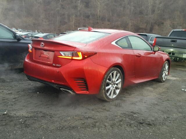 JTHHE5BC5F5008226 - 2015 LEXUS RC 350 RED photo 4