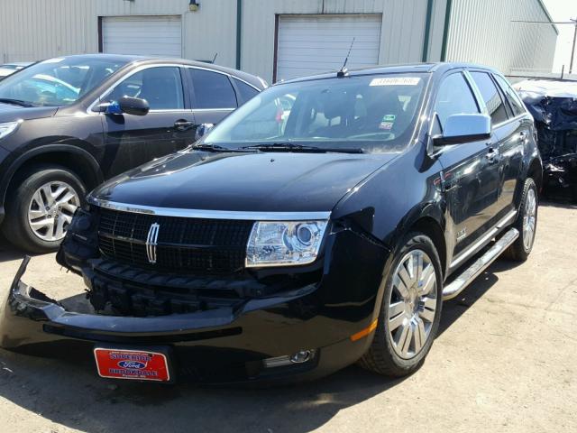 2LMDU88C48BJ18341 - 2008 LINCOLN MKX BLACK photo 2