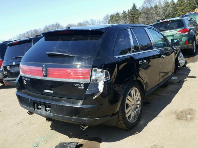 2LMDU88C48BJ18341 - 2008 LINCOLN MKX BLACK photo 4