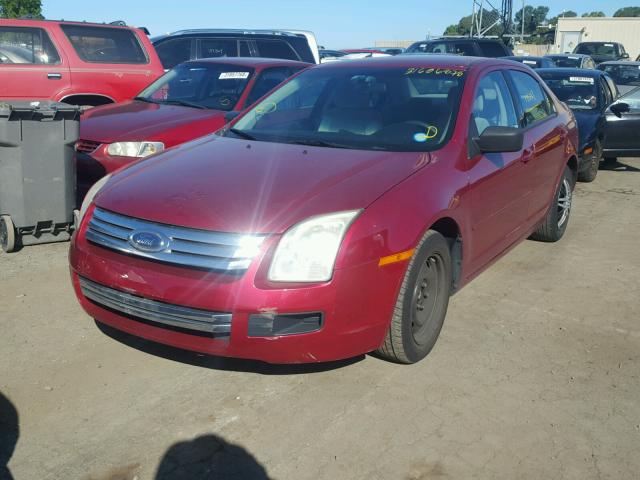 3FAHP06Z87R115188 - 2007 FORD FUSION S RED photo 2