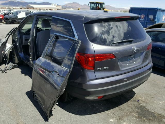 5FNYF5H31HB014631 - 2017 HONDA PILOT EX GRAY photo 3