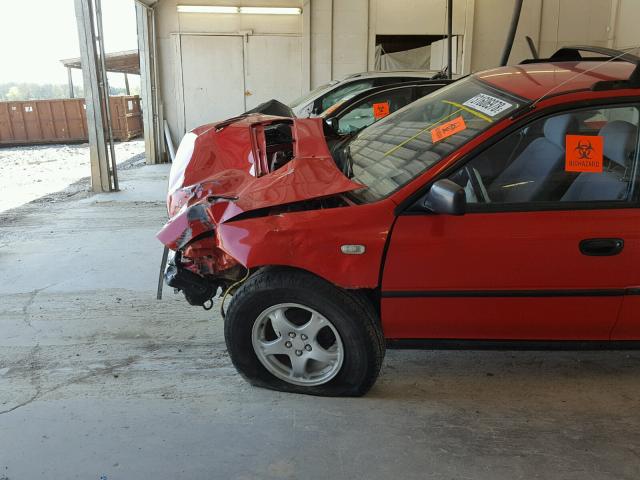 JF1GF2444PG804251 - 1993 SUBARU IMPREZA L RED photo 9