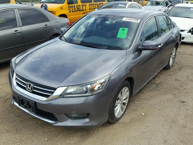 1HGCR2F84EA074679 - 2014 HONDA ACCORD EXL GRAY photo 2