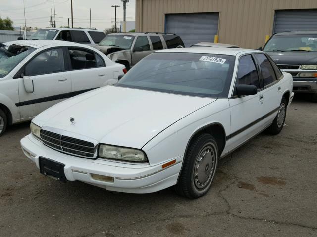 2G4WB54L2P1463497 - 1993 BUICK REGAL CUST WHITE photo 2