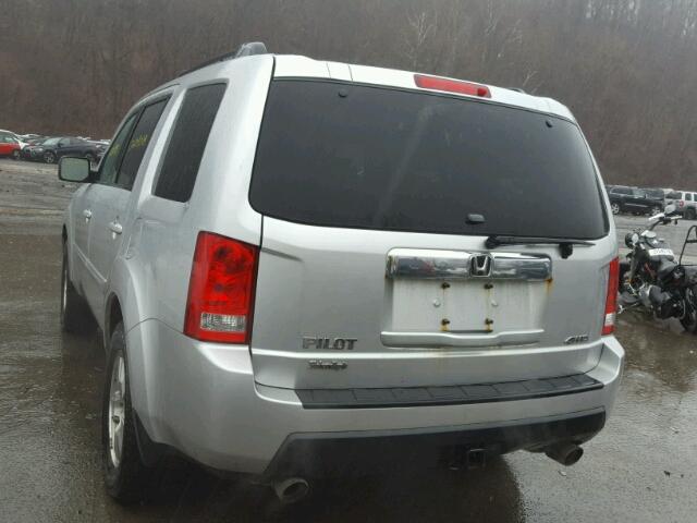 5FNYF4H4XBB054894 - 2011 HONDA PILOT EX SILVER photo 3