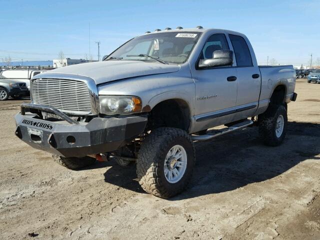 3D7KU28C24G131011 - 2004 DODGE RAM 2500 S SILVER photo 2