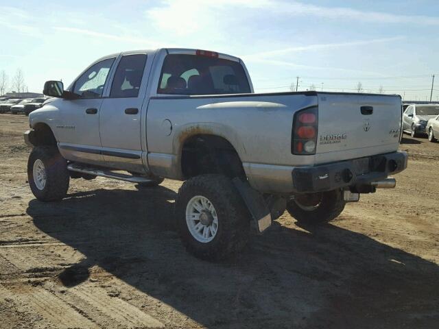 3D7KU28C24G131011 - 2004 DODGE RAM 2500 S SILVER photo 3