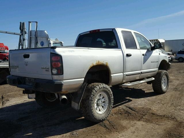 3D7KU28C24G131011 - 2004 DODGE RAM 2500 S SILVER photo 4