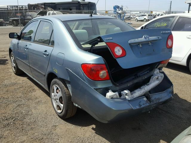 1NXBR32E77Z777119 - 2007 TOYOTA COROLLA SE BLUE photo 3