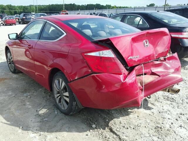 1HGCS12308A026562 - 2008 HONDA ACCORD LX- RED photo 3