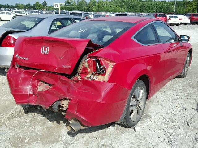 1HGCS12308A026562 - 2008 HONDA ACCORD LX- RED photo 4