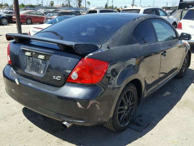 JTKDE177070183401 - 2007 TOYOTA SCION TC BLACK photo 4