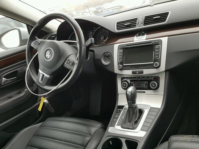 WVWHN7AN7CE549807 - 2012 VOLKSWAGEN CC LUXURY SILVER photo 9