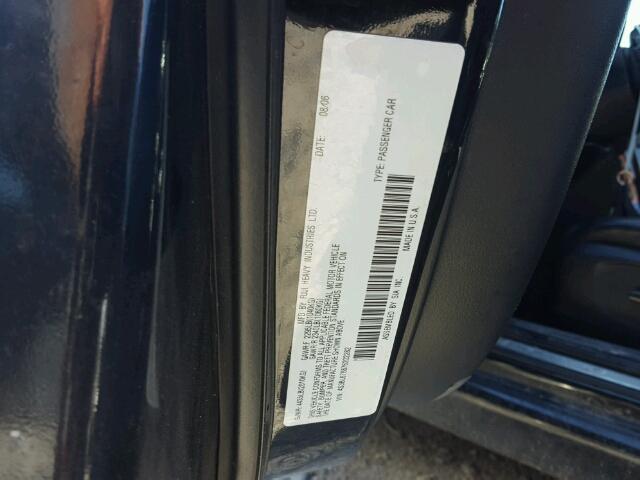 4S3BL676876202282 - 2007 SUBARU LEGACY GT BLACK photo 10